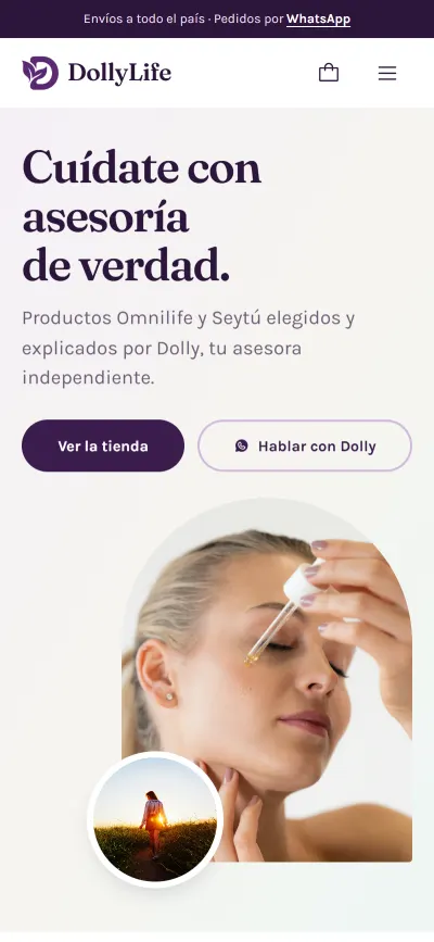 Versión móvil de DollyLife