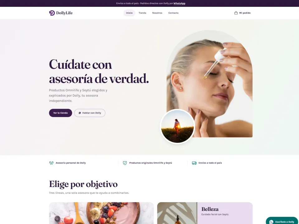 Sitio web de DollyLife