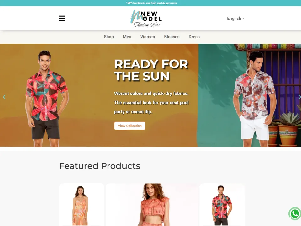 Sitio web de New Model Fashion Store